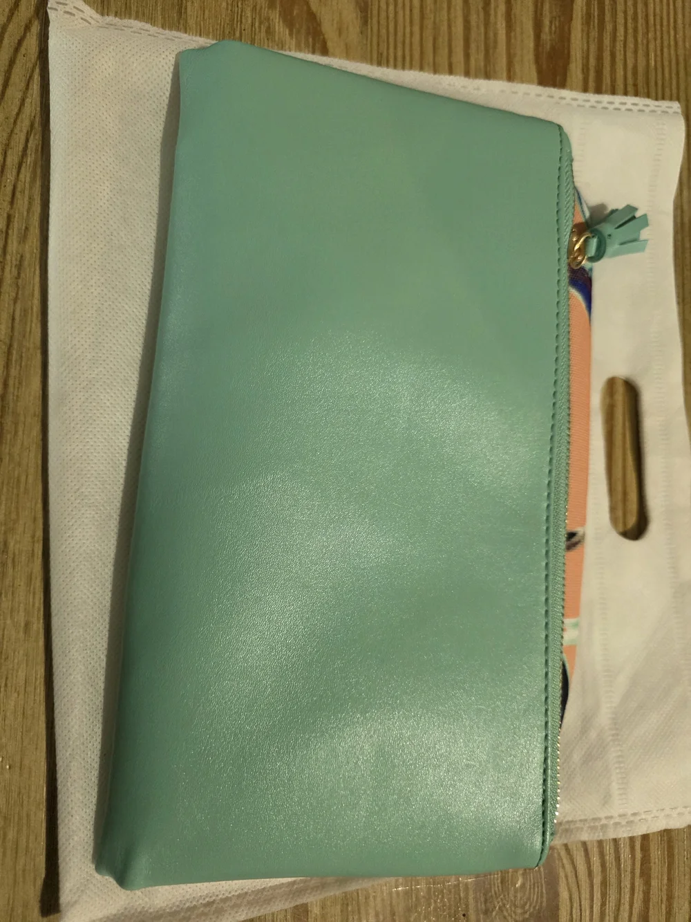 RACHEL PALLY REVERSIBLE CLUTCH - PARADISE Turquoise Floral Tassel Clutch tiffany